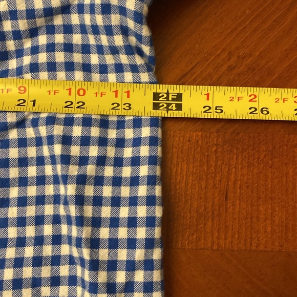 Chaps Shirt Blue Gingham XL - Picture 8 of 9